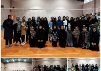 دیدار دوستانه والیبال بین تیم‌های باشگاه فرهنگی ورزشی کوثر شهرستان کوهبنان با تیم های شهرداری زرند